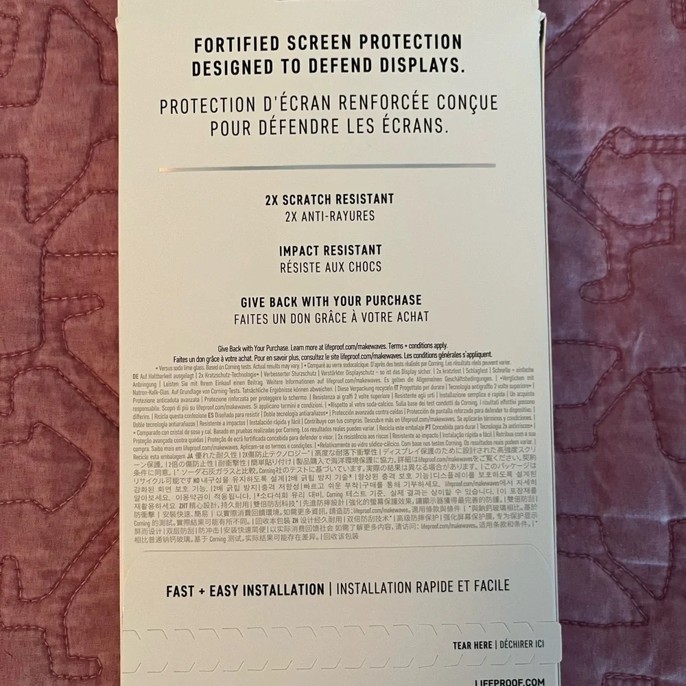 Life proof glass screen protector